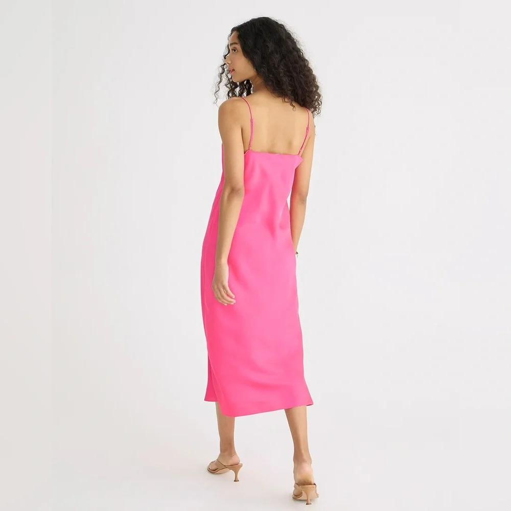 J.Crew Gwyneth slip dress in luster charmeuse BV496